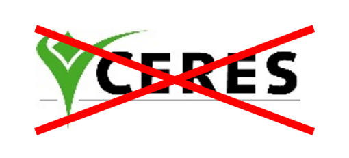 CERES İç Kullanım Logosu CERES iç kullanım logosu, sertifikalı müşteriler tarafından kullanılamaz